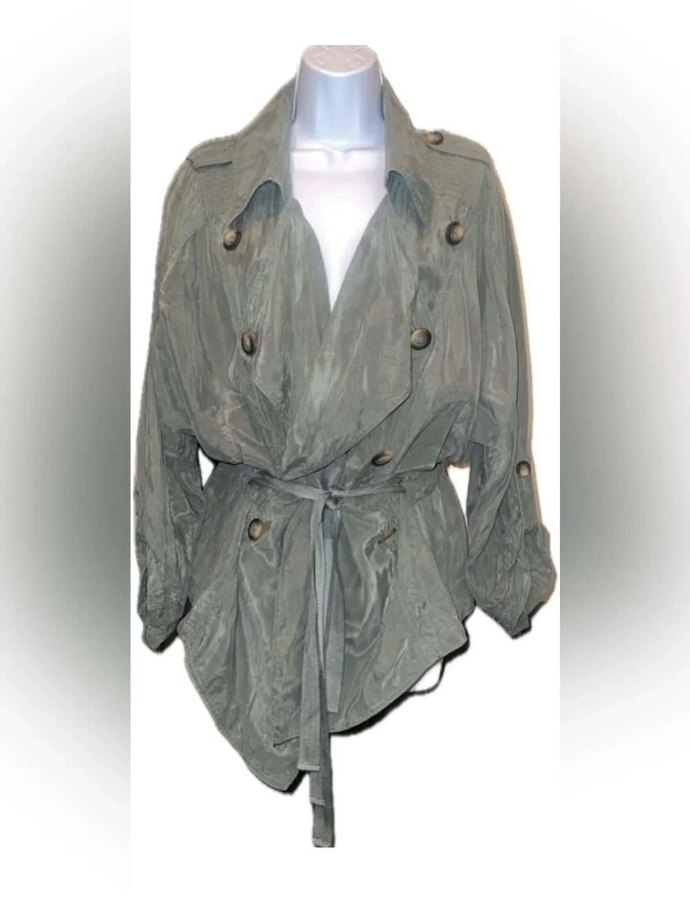 Free People Army Green Utility Jacket | Cupro NWOT SP (Runs Oversized)